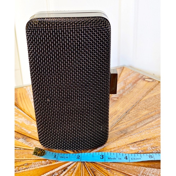 EUC bebe Gunmetal Tone Clutch / Minaudière Bag - Picture 3 of 10